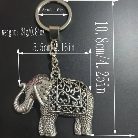 🌺 🌺 🌺 Elephant Key Chain Backpack Charm - Picture 3 of 3